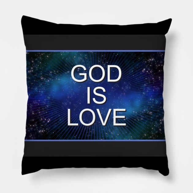 God is Love Pillow by Dale Preston Design