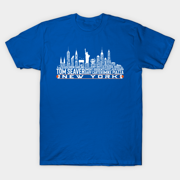 The legends New York city skyline of the New York baseball team - New York Baseball Skyline - T-Shirt