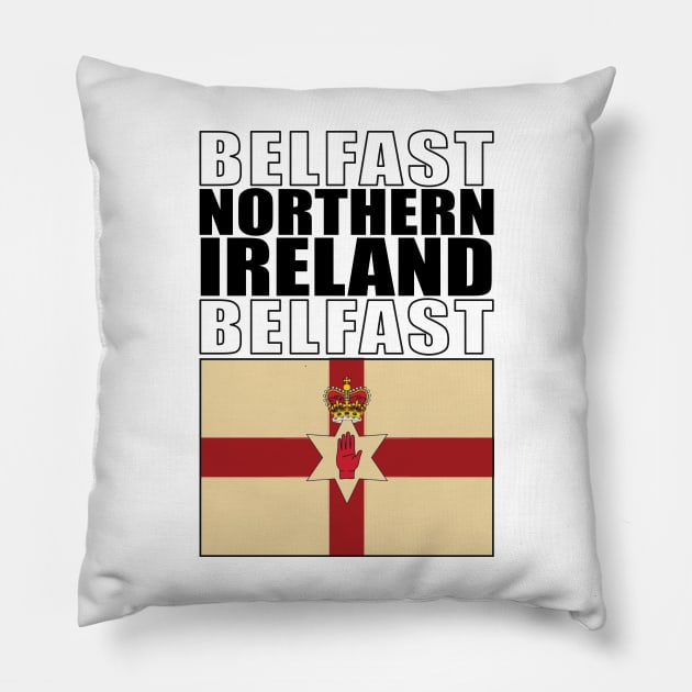 Flag of Northern Ireland Pillow by KewaleeTee