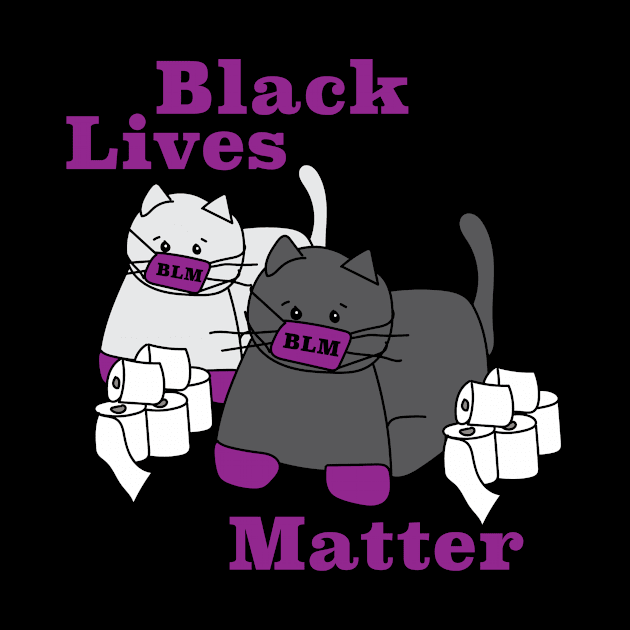 Black Lives Matter Corona Cats by kristinbell