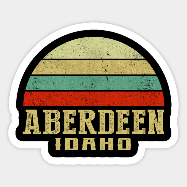 Idaho Vintage Retro Sunset Aberdeen Id Shirt Aberdeen City