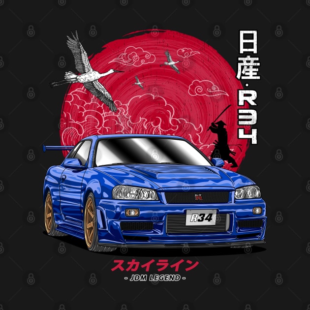 JDM Nippon Nissan Skyline GT-R R34 by Guyvit