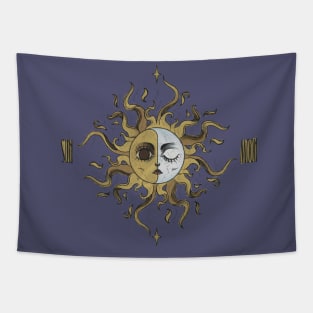 sun and moon Tapestry