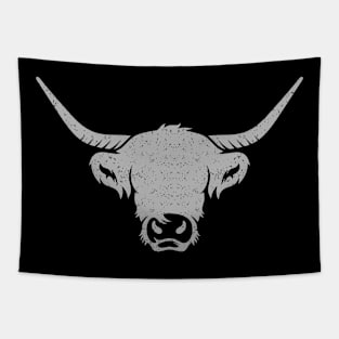 Buffalo head silhouette Tapestry