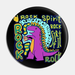 rock spirit, dinosaur Pin