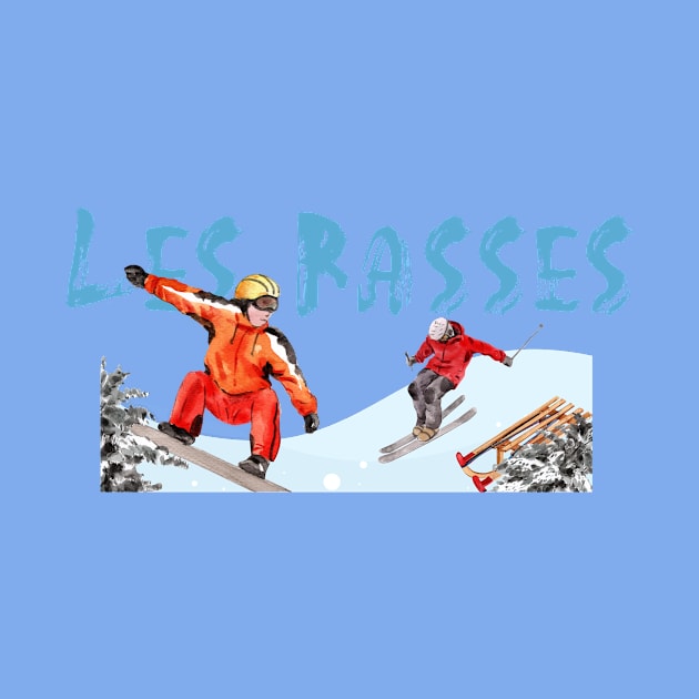 Skiing and snowboarding in Les Rasses by ArtDesignDE