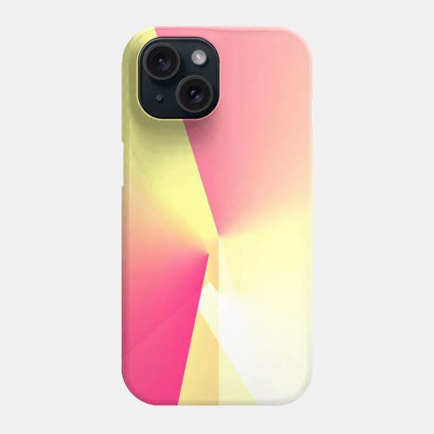 yellow pink white abstract texture Phone Case by Artistic_st