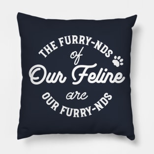 The Cat Friends Cute Pun II Pillow