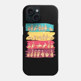 'ASL Alphabet' Cool ASL Sign Language Phone Case