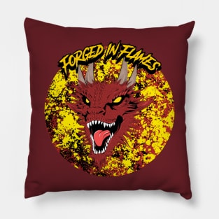 Forged In Flames Graphic Pillow