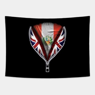 Peruvian Flag  Peru Flag zipped British Flag - Gift for Peruvian From Peru Tapestry