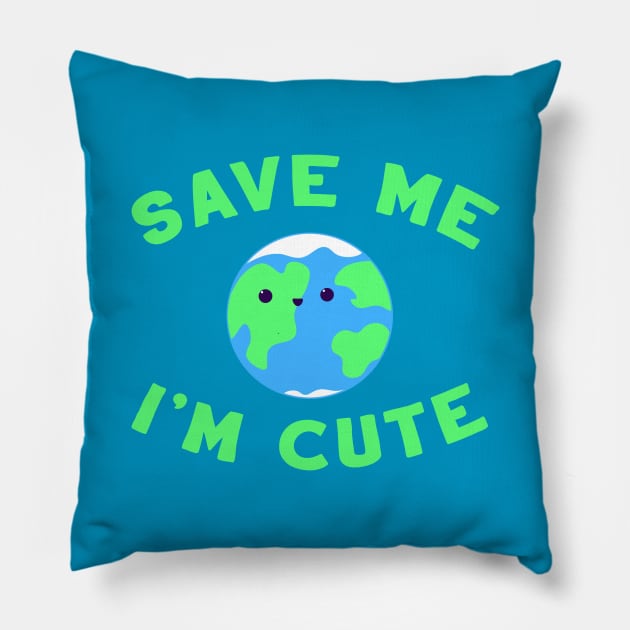 Save Me I'm Cute Pillow by lulubee