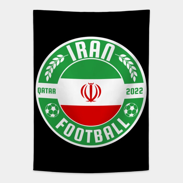 Iran Football Tapestry by footballomatic