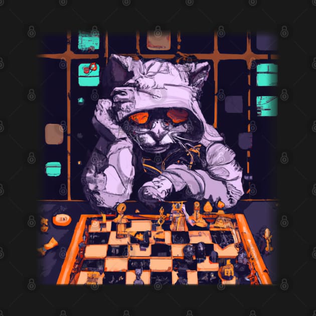 Cyberpunk Kitty by Bigrum P. Bear Designs