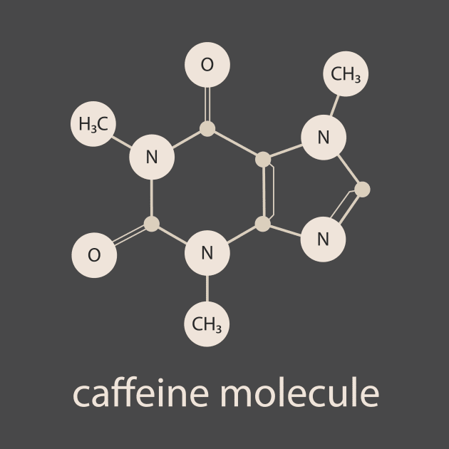 chemical formula of caffeine by FBdesign