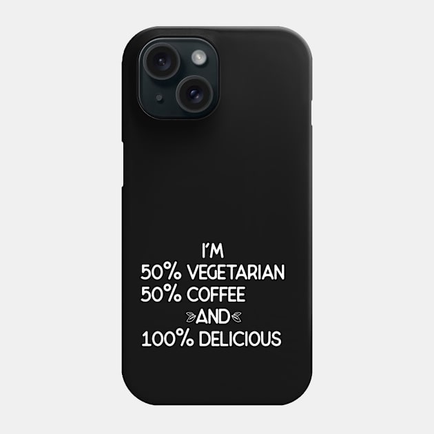 Vegetarian and Coffee Lover Phone Case by PixelArt