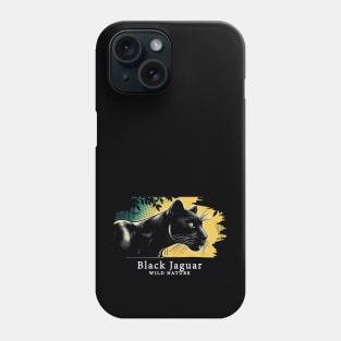 Black Jaguar - WILD NATURE - JAGUAR -12 Phone Case