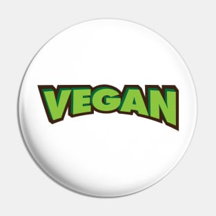 Vegan Logo Pin