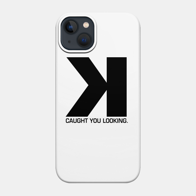 Baseball Backwards K Strikeout Score Keeper Funny - Baseball - Phone Case