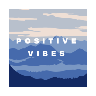 mountain background - good vibes T-Shirt