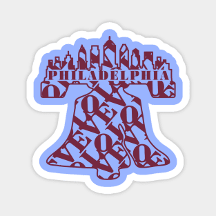 PHILADELPHIA LOVE PHILLY SKYLINE PHILLY FAN LIBERTY BELL ORIGINAL Magnet