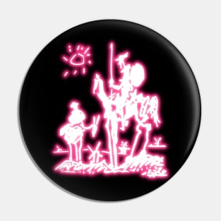 Pink Neon Inspired by Picasso Don Quichotte Pin