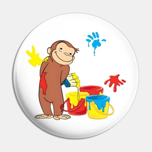 Curious George Cat Pin