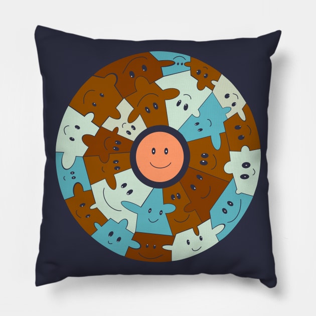 Everyone Belongs Puzzle Design Pillow by Suneldesigns