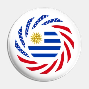 Uruguayan American Multinational Patriot Flag Pin