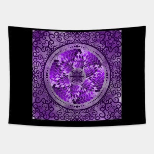 Purple Celtic knot Tapestry