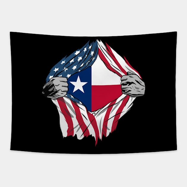 USA American Grown Texas Flag Tapestry by tobzz