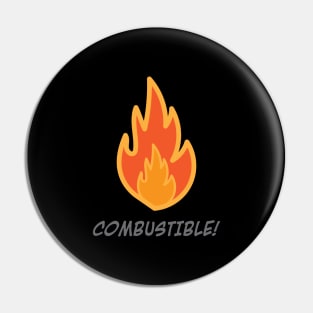 FIRE sign...COMBUSTIBLE! Pin