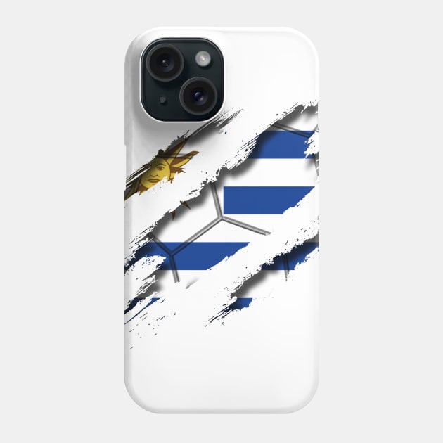 Uruguay Football Phone Case by blackcheetah