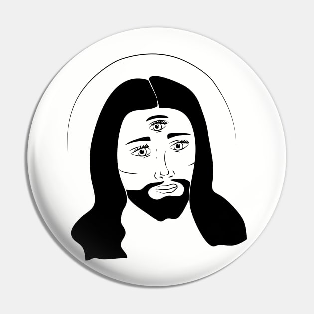 threesus christ Pin by roboprophet