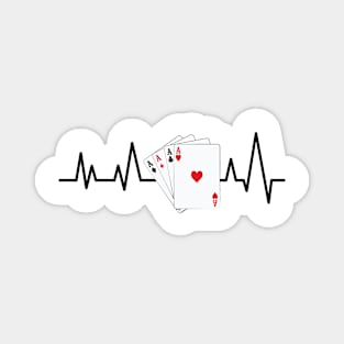 Heartbeat - Poker Magnet