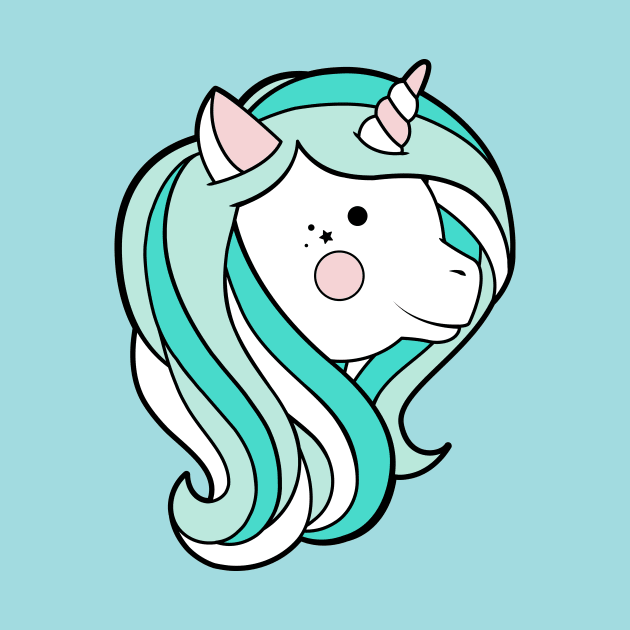 Kawaii Unicorn - Mint by LuxCups