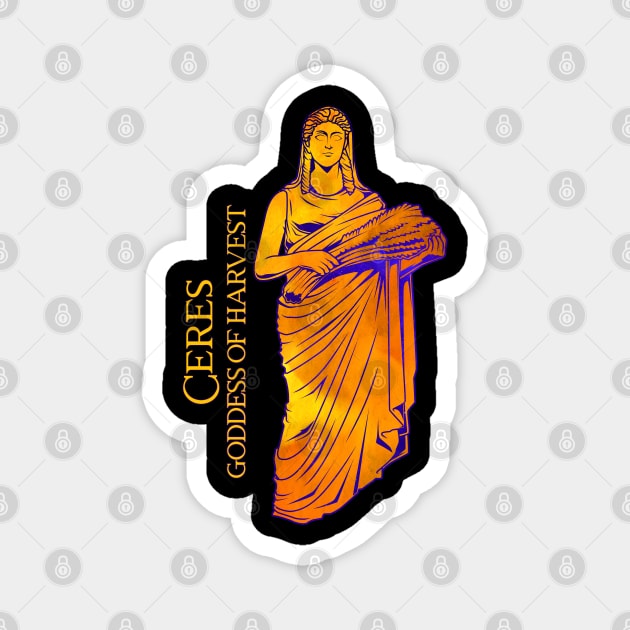 Goddess of harvest - Ceres Magnet by Modern Medieval Design