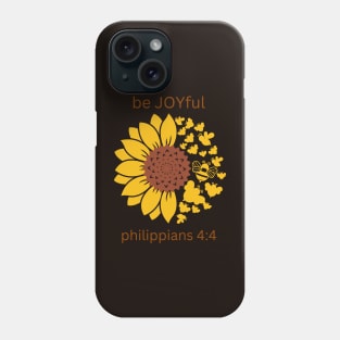 Be Joyful - Philippians 4:4 Phone Case