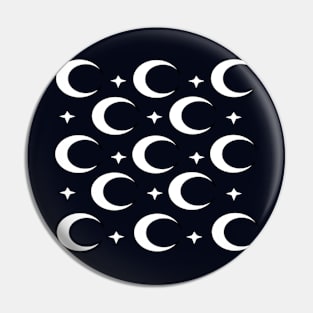 Moon and Stars Pin