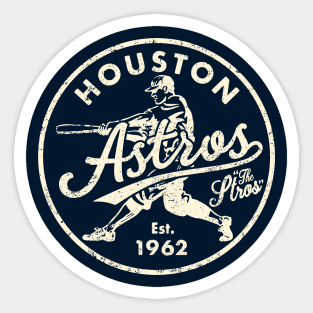 Houston Astros Vintage Logo 1965-1976 Sticker Vinyl Wall Decal 