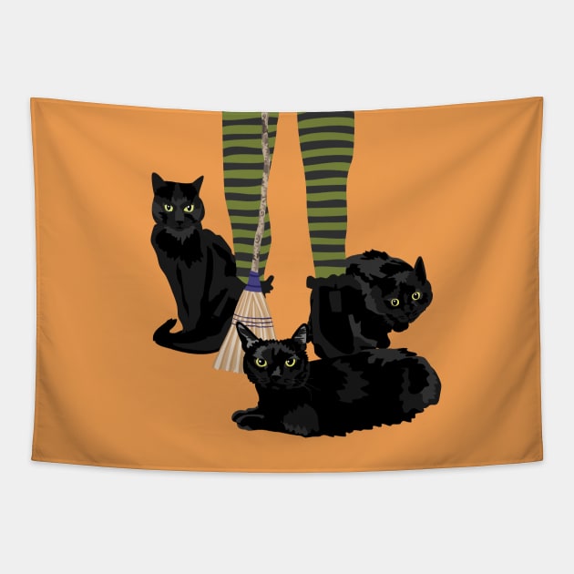 Black cats Tapestry by TeriMartin