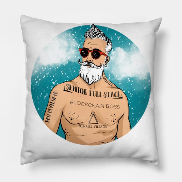 Senior full stack. Pillow by merchprints