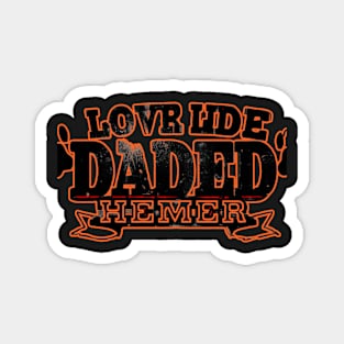 husband dad trucker legend Magnet