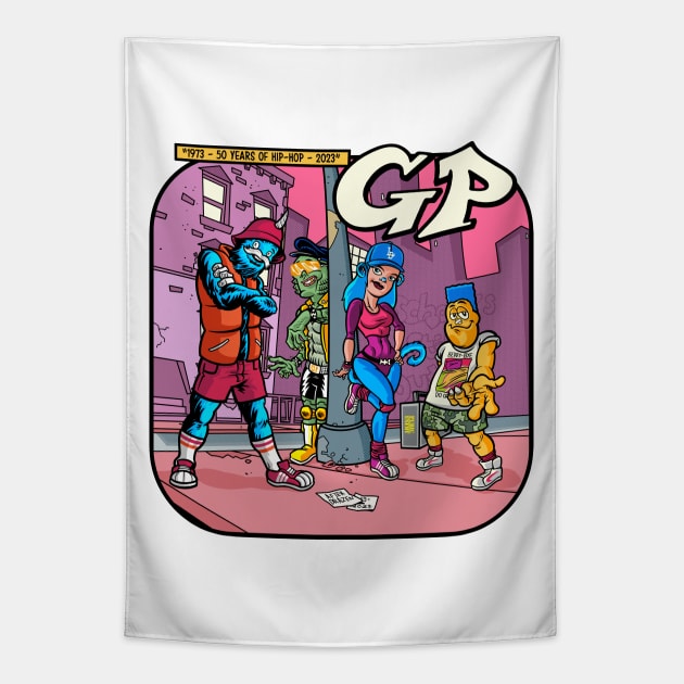 GP HIP-HOP 50th tribute Tapestry by GiMETZCO!