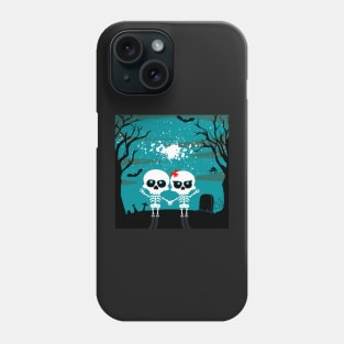 Spooky couple at night Phone Case