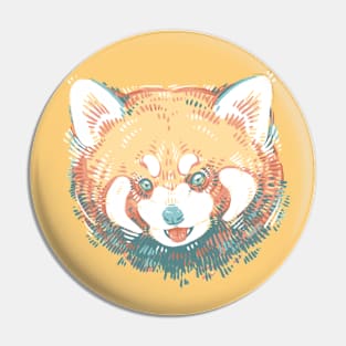 Red Panda Splat Pin