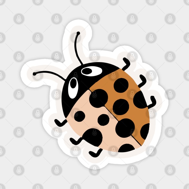 Lady bug in earthy tones Magnet by FrancesPoff