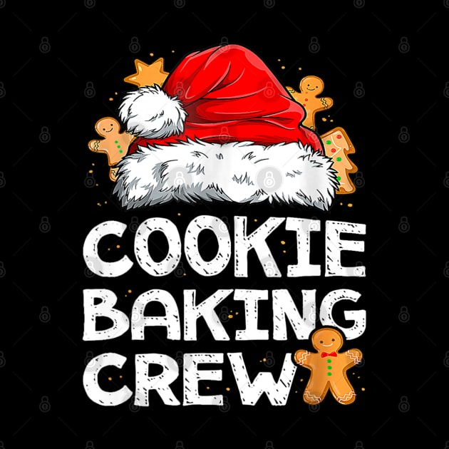 Cookie Baking Crew Christmas Santa Family Gingerbread Team by Mitsue Kersting