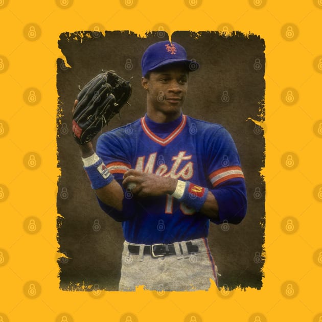 Darryl Strawberry in New York Mets by PESTA PORA