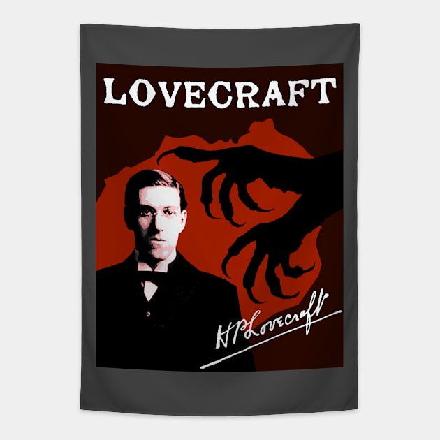 H P Lovecraft's Dark Claws #3 Tapestry by Spine Film